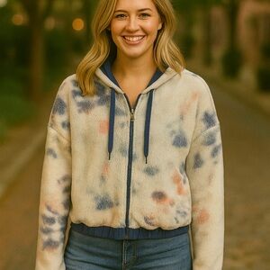 Offline By Arie Plush Cropped Jacket NWOT